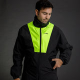 LS2 X-Rain Jacket - Black / Hi-Vis Yellow
