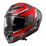 LS2 FF807 Dragon Carbon Trax Helmet - Black / Carbon