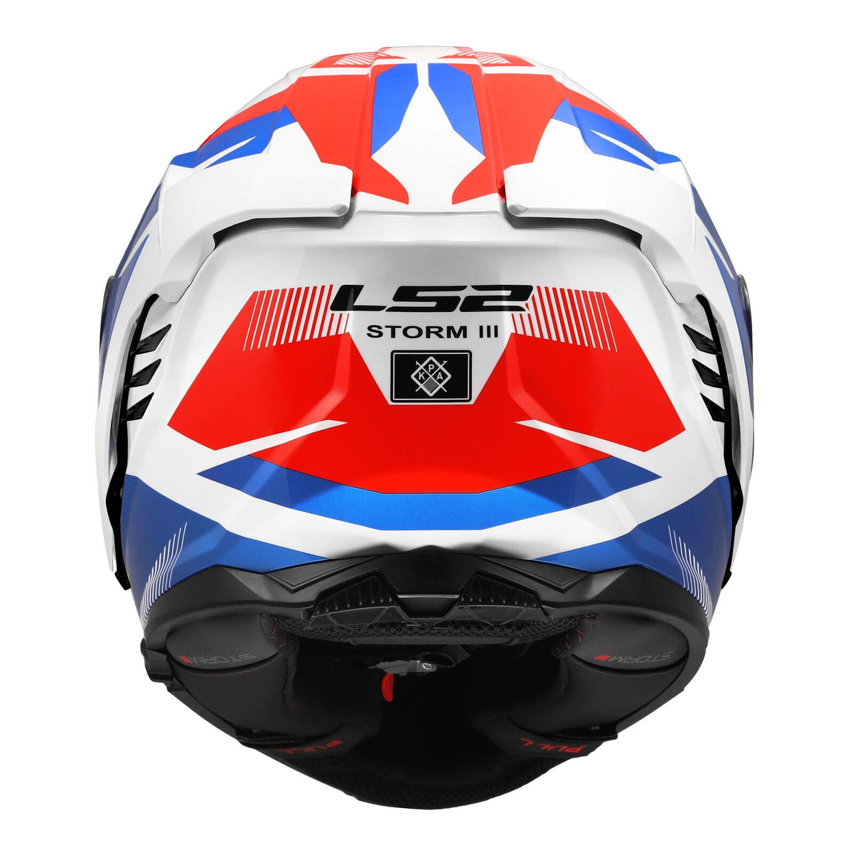 LS2 FF818 Storm III Komai Helmet - Whites / Blue / Red