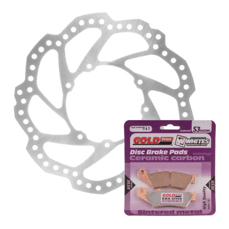 Brake Disc & Pad Front Kit - Honda CRF250R '15-'20 - Wave