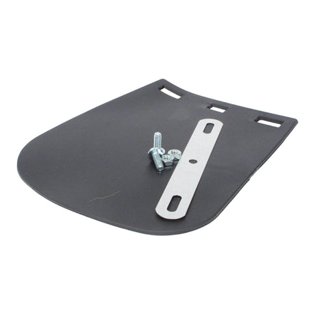 WMP MUDFLAP BLK PVC LGE MOTORCYCLE