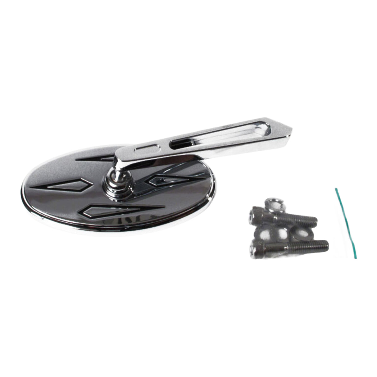 Whites Mirror Oval Cruiser Right-hand Short Stem