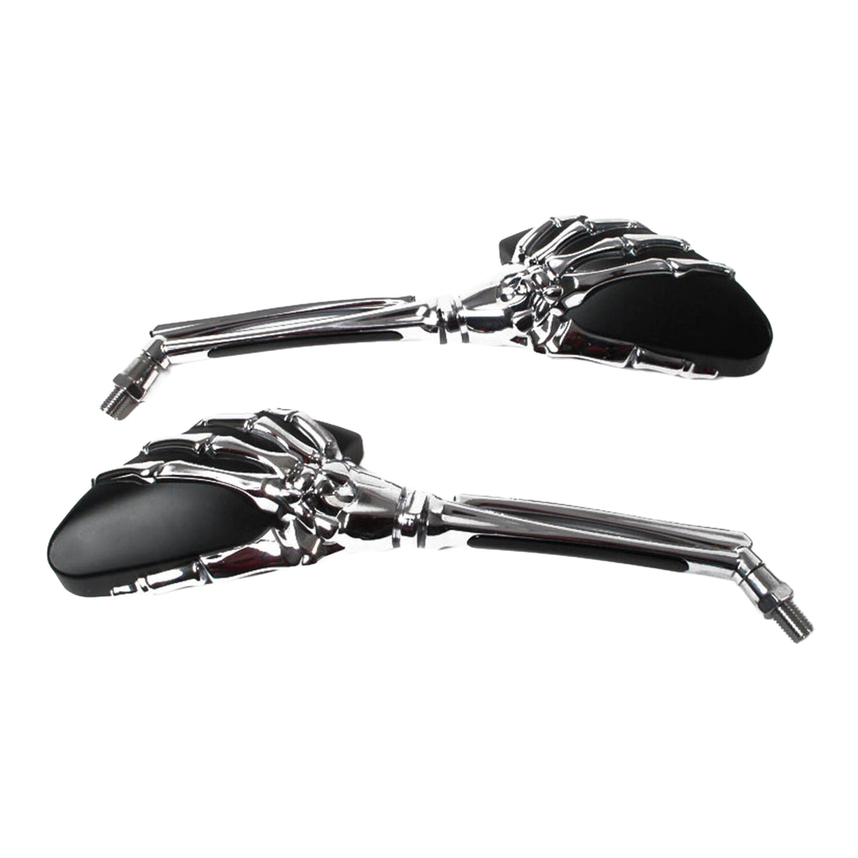 Whites Mirror Universal Skeleton Hand Chrome/Black 10mm (Pair)