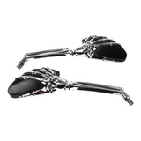 Whites Mirror Universal Skeleton Hand Chrome/Black 10mm (Pair)