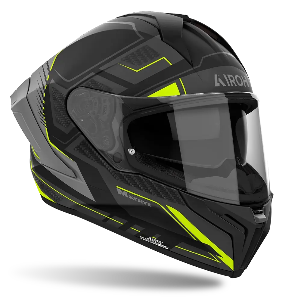 Airoh Matryx 'Rocket' Helmet - Yellow Matt