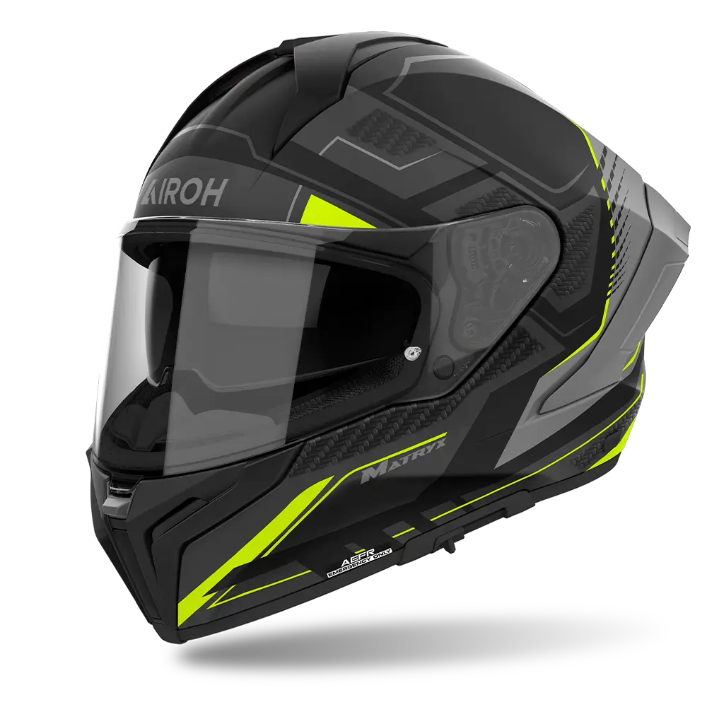 Airoh Matryx 'Rocket' Helmet - Yellow Matt