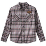 Harley-Davidson 120th Anniversary Woven Grey Plaid Shirt