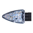 Oxford Arrow Indicator Short Stem Clear Lens - Black