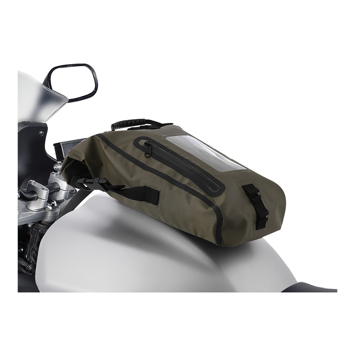 Oxford Tank Bag Aqua M8 - Black / Khaki