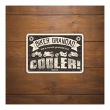 Oxford Garage Metal Sign: Biker Grandad, Like a Normal Grandad, But Cooler