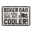 Oxford Garage Metal Sign: Biker Dad, Like a Normal Dad, But Cooler