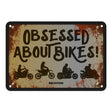 Oxford Garage Metal Sign: Obsessed About Bikers