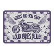 Oxford Garage Metal Sign: What Did You Say