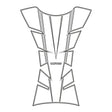 Oxford Sheer Arrow Tank Pad - Silver