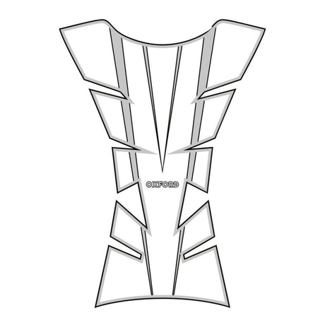 Oxford Sheer Arrow Tank Pad - Silver