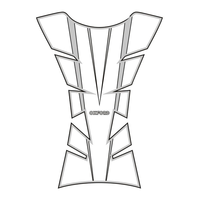 Oxford Sheer Arrow Tank Pad - Silver