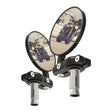 Oxford Bar End Mirrors (Black) (Pair)