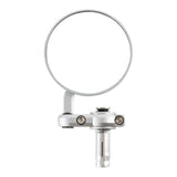 Oxford Bar End Mirrors - Silver (Pair)