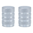 Oxford Gripper Valve Caps - Silver