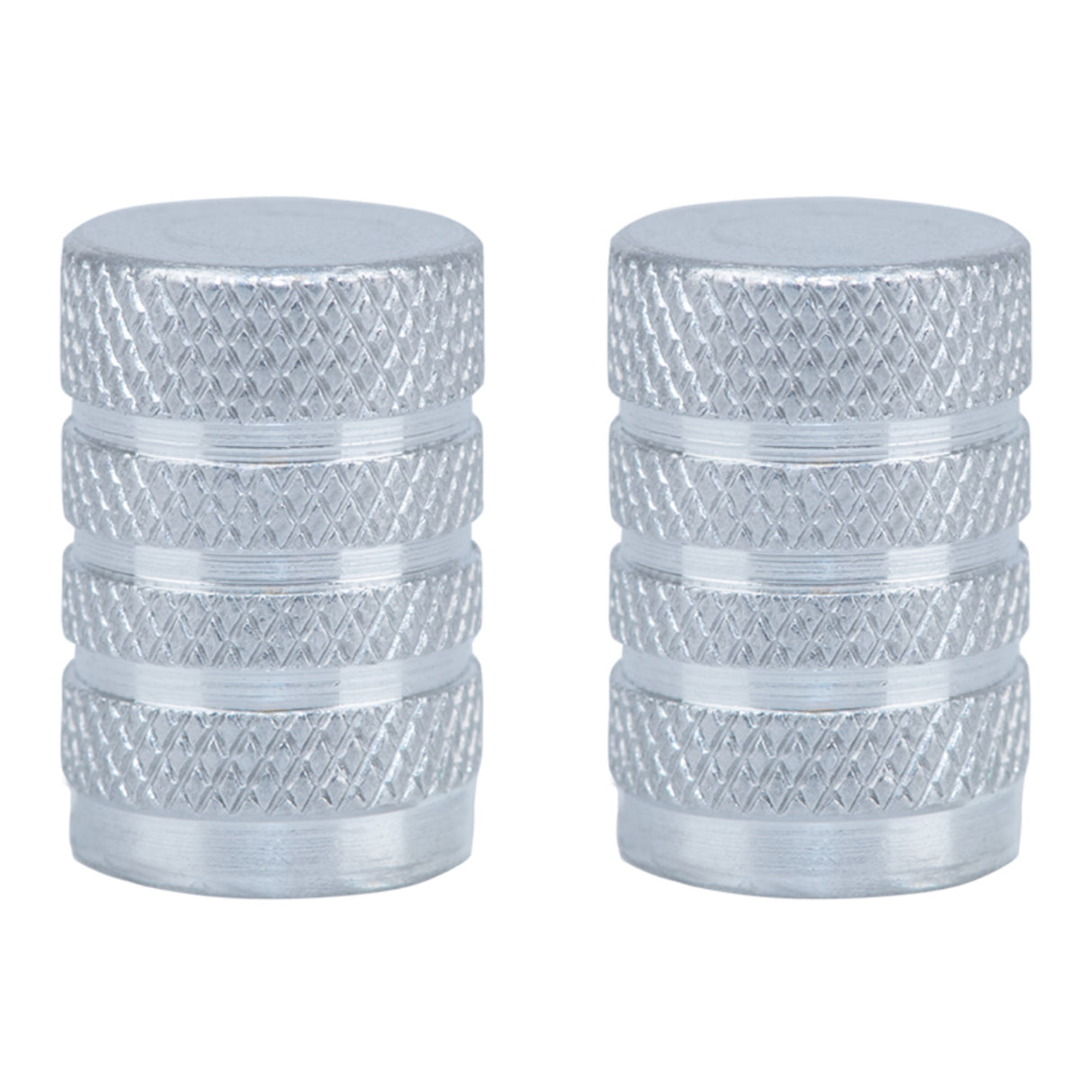 Oxford Gripper Valve Caps - Silver
