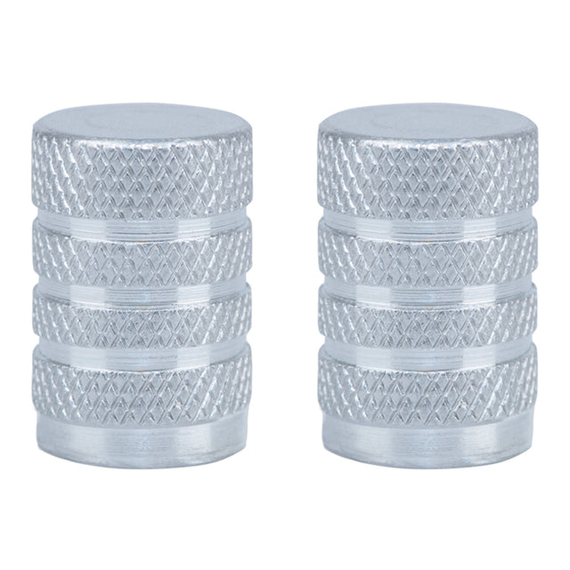Oxford Gripper Valve Caps - Silver