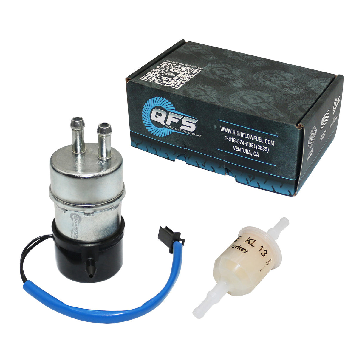 Quantum Frame-Mounted Electric Fuel Pump with Filter