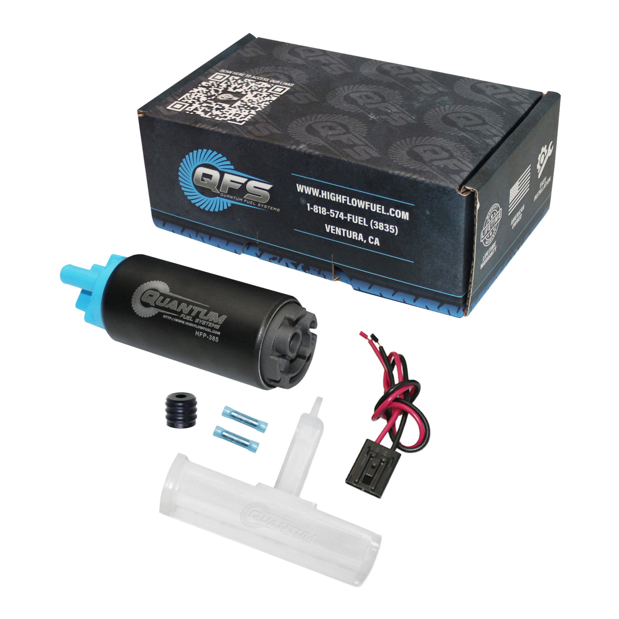 Quantum VST/Outboard EFI Fuel Pump with Filter, Strainer