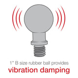 RAM Ball Adapter with M10 X 1.5 Threaded Post