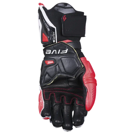 Five Men's RFX-1 EVO Gloves - White/Fluro Red