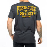 Fasthouse Record Tee - Graphite Black