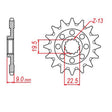 MTX 1442 Hornet Lightweight Steel Front Sprocket #520 (10B-442)