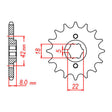 MTX 431 Steel Front Sprocket #520 (10-30X)