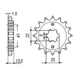MTX 293 Steel Front Sprocket #520 (10-MM9)