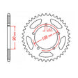 MTX 1022 Steel Rear Sprocket #530 (11-1022)