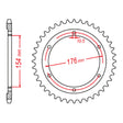 Sprocket Rear MTX 1346 44T #525 11-1346-44