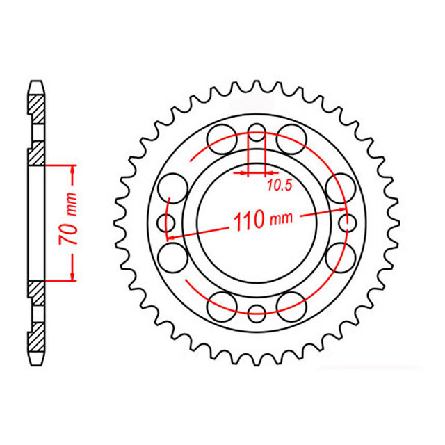 MTX Rear 246 Spacer #530 11-413-SP