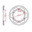 MTX 1258 Steel Rear Sprocket #428 (11-KRH)