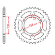 MTX 009 Steel Rear Sprocket #520 (11-BM9)