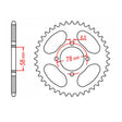 MTX 810 Steel Rear Sprocket #428 (11-208)