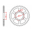 MTX 814 Steel Rear Sprocket #530 (11-440)