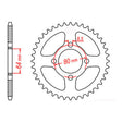 MTX 834 Steel Rear Sprocket #420 (11-2U2)