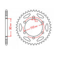 MTX 850 Steel Rear Sprocket #530 (11-256)