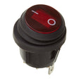 WMP 12V ROCKER SWITCH ON-OFF RED WATERPROOF ROUND