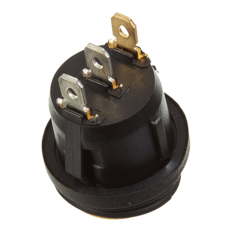 WMP 12V ROCKER SWITCH ON-OFF YEL WATERPROOF ROUND