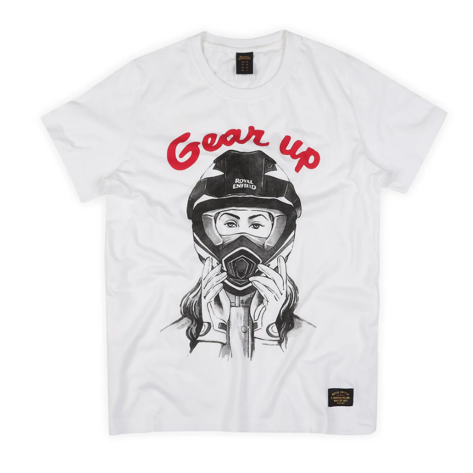 Royal Enfield Women's Gear Up T-Shirt - White