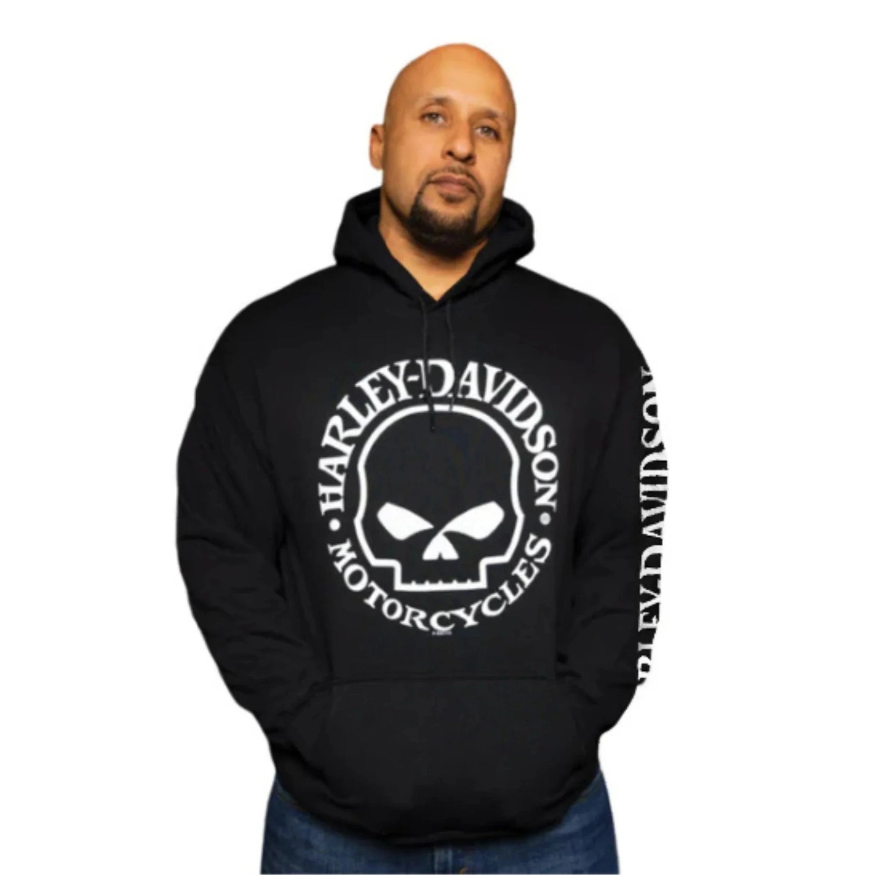 新着【Harley Davidson】Willie G プルオーバー フーディー Harley-Davidson Men's Willie G Skull Logo Pullover Fleece