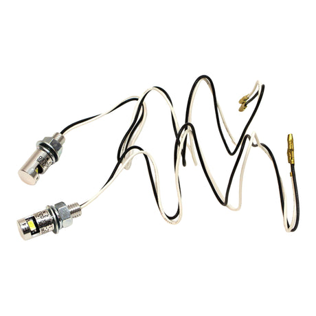 WMP NUMBER PLATE LED BOLT LIGHT 17x12 SIL (Pair)