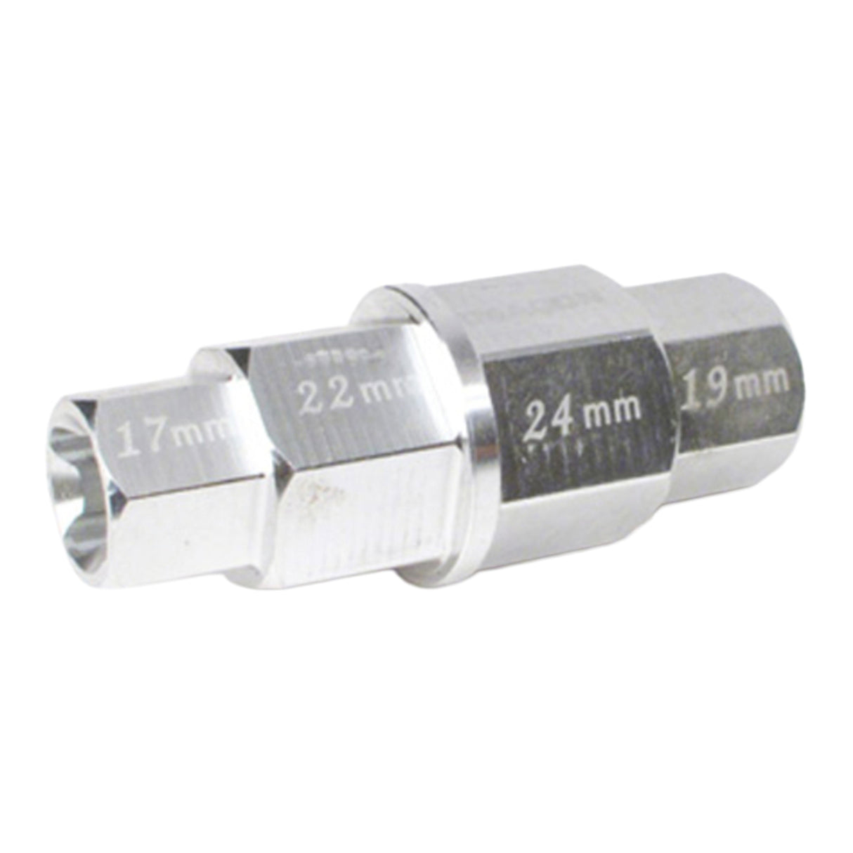 WMP 4-IN-1 HEX AXLE TOOL 17 19 22 24mm ALUM