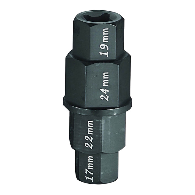 WMP 4-IN-1 HEX AXLE TOOL 17 19 22 24mm CrMo