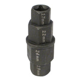 WMP 4-IN-1 HEX AXLE TOOL 17 19 22 24mm CrMo